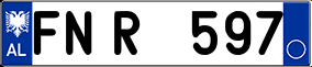 Trailer License Plate